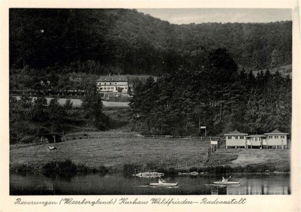 Beverungen Kurhaus Waldfrieden Badeanstalt