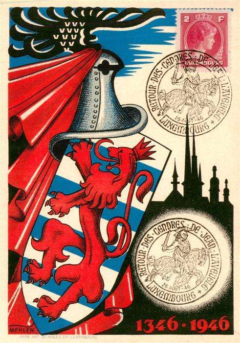 Luxembourg  Luxemburg Carte émise par l Oeuvre Nationale de Secours Grande-Duche