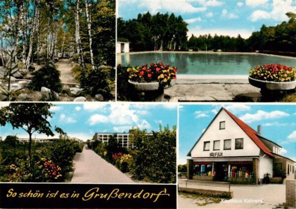 Grussendorf Sassenburg Freibad Parkanlagen Kaufhaus
