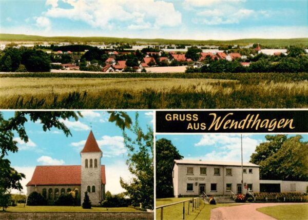 Wendthagen-Ehlen Panorama Kirche Sportheim Stadion
