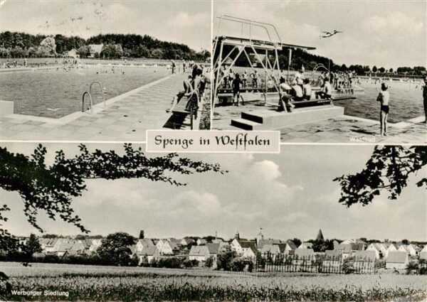 Spenge Freibad Waldbad Sprungturm Panorama Werburger Siedlung