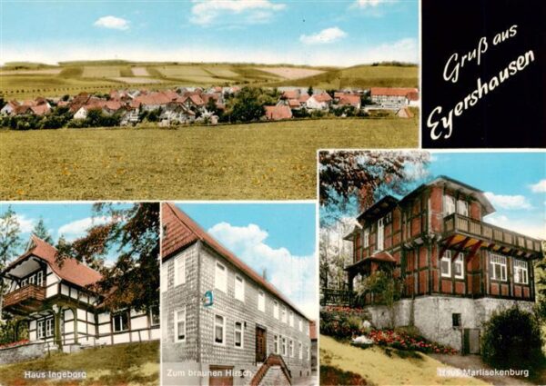 Eyershausen Niedersachsen Panorama Haus Ingeborg Gasthaus zum braunen Hirsch Hau
