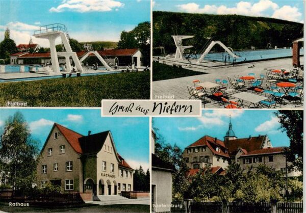 Niefern Freibad Rathaus Niefernburg