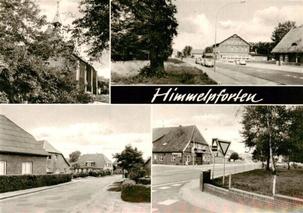 Himmelpforten Niederelbe Stade Ortsansichten Hauptstrasse Kirche Verlagsstempel