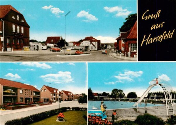 Harsefeld Ortszentrum Freibad Verlagsstempel