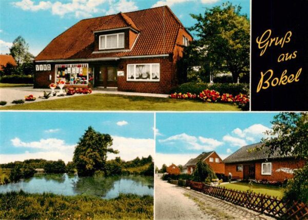 Bokel Ahlerstedt Stade VIVO-Markt Partie am Wasser Wohnhaeuser