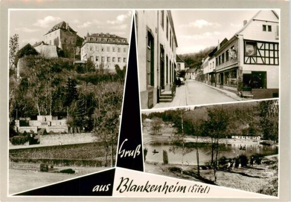 Blankenheim Eifel Teilansichten Ortszentrum Prtie am Teich Schloss