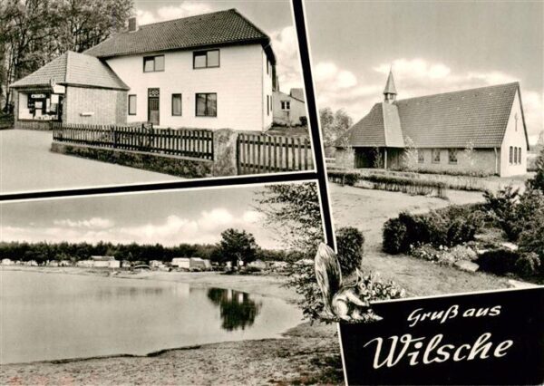 Wilsche Gifhorn Ladengeschaeft Kirche Campingplatz am See