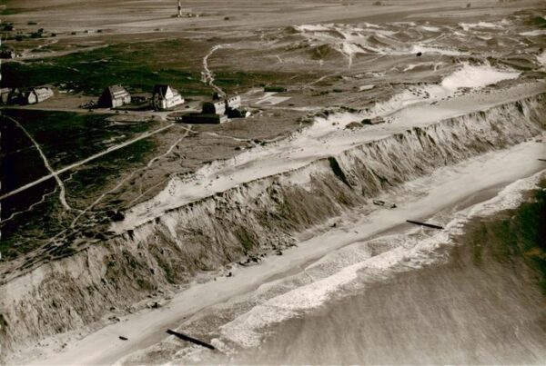Kampen  Sylt Fliegeraufnahme mit Steilkueste