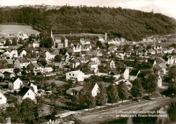 Waldbreitbach Wied Fliegeraufnahme Naturpark Rhein Westerwald