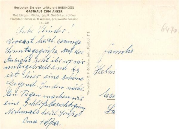 Buedingen Hessen Jerusalemer Tor Gasthaus zum Anker Theke Gaststube – Bild 2