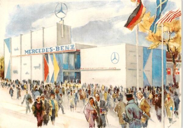Frankfurt Main Mercedes Benz Halle Internationale Automobil Ausstellung Frankfur
