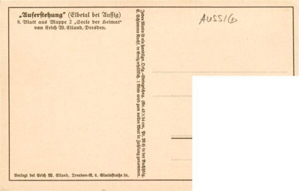 Aussig Usti nad Labem CZ Auferstehung Elbetal 8. Blatt aus Mappe 2 Seele der Hei – Bild 2