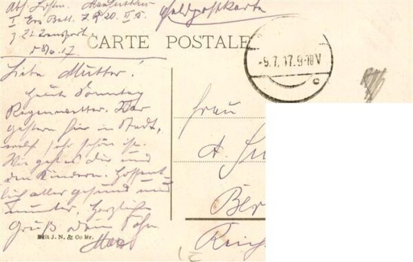Charleroi  Belgie Rue du College Feldpost – Bild 2