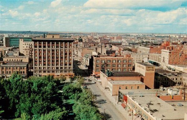 Regina Saskatchewan Canada Looking North on Scarth Street from the Hotel Saskatc