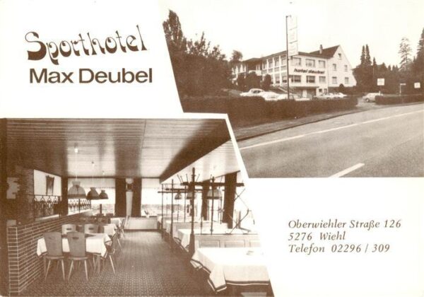 Wiehl Oberbergischer Kreis Sporthotel Max Deubel Gastraum