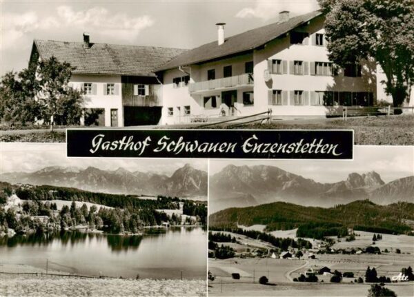 Enzenstetten Gasthof Schwanen Weiher Panorama