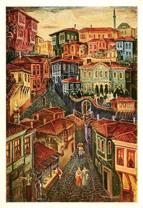 Plovdiv Alt Plovdiv Kuenstlerkarte
