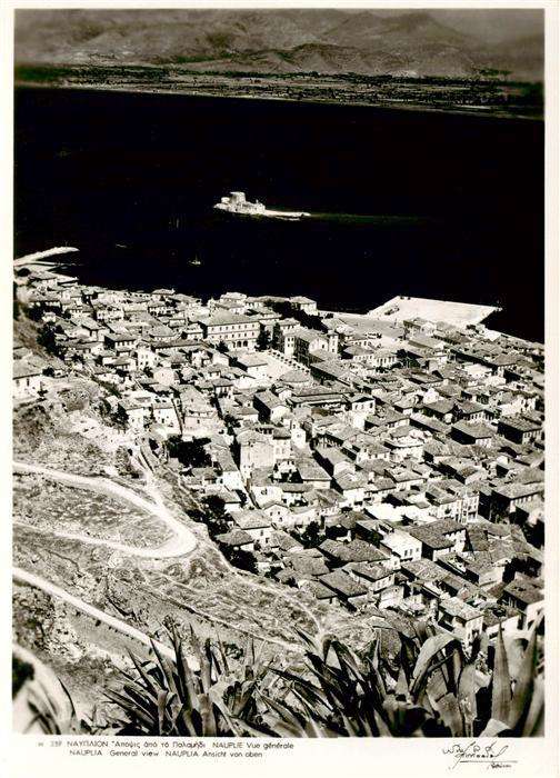 Nauplia Nauplion Nauplia-Assini Peloponisos Greece Fliegeraufnahme