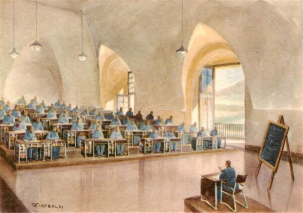 Caserta Vecchia IT R. Accademia Aeronautica Un aula di studio Kuenstlerkarte