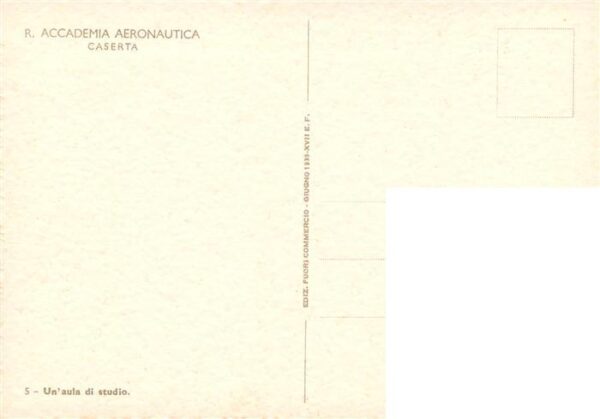 Caserta Vecchia IT R. Accademia Aeronautica Un aula di studio Kuenstlerkarte – Bild 2