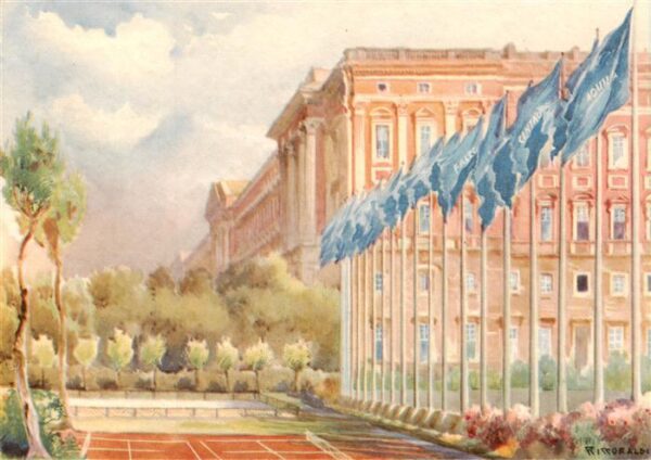 Caserta Vecchia IT R. Accademia Aeronautica La Reggia Piazzale delle adunate Kue