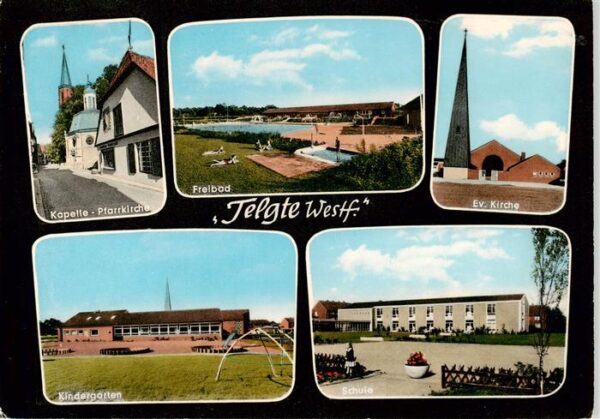 Telgte Warendorf Kapelle Pfarrkirche Freibad Ev. Kirche Kindergarten Schule