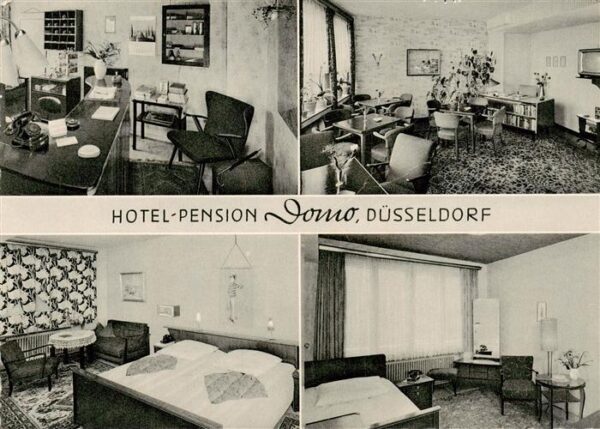 Duesseldorf Hotel Pension Domo Gastraeume Zimmer