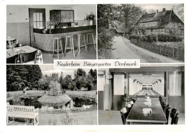 Dorfmark Bad Fallingbostel Keglerheim Buergergarten Bar Gaststube Teichbrunnen K