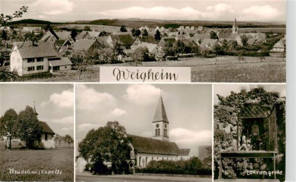 Weigheim Villingen-Schwenningen Panorama Wendelinuskapelle Kirche Lourdesgrotte