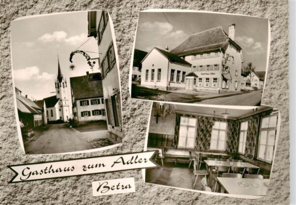 Betra Horb Neckar Gasthaus zum Adler Gastraum Blick zur Kirche
