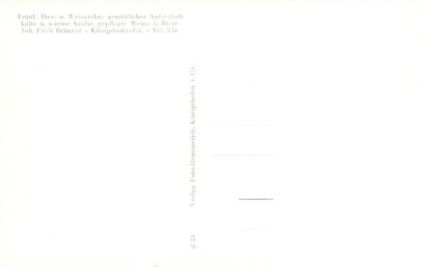 Koenigshofen Bad Fraenkische Bier- und Weinstube Ortszentrum Kirche – Bild 2
