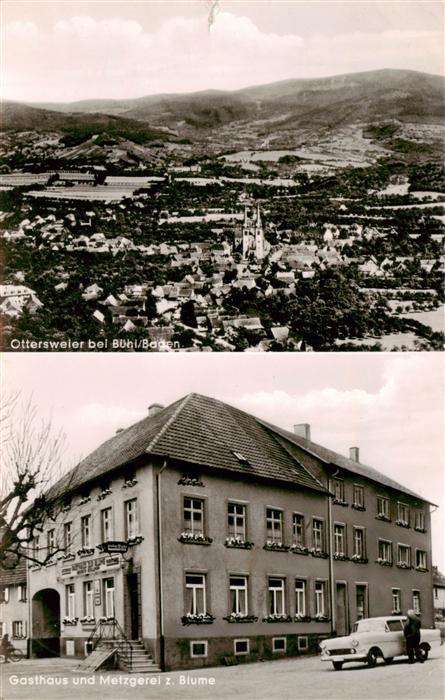 Ottersweier Panorama Gasthaus Metzgerei zur Blume