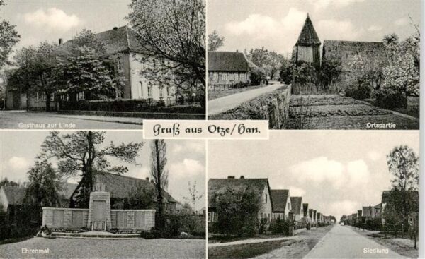 Otze Burgdorf Hannover Gasthaus zur Linde Ortspartie Ehrenmal Siedlung