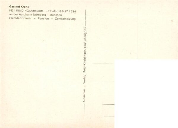 Kinding Gasthof Krone Restaurant – Bild 2