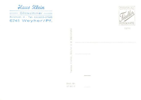 Weyher Pfalz Gesamtansicht Ludwigshoehe mit Rietburg Alte Schule Schweizerhaus – Bild 2