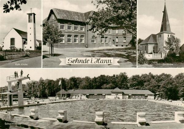 Sehnde Kirche Schule Freibad Schwimmbad