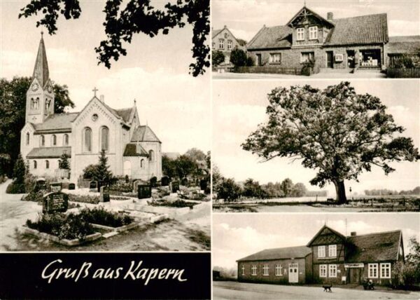 Kapern Kirche Friedhof Alter Baum Gaststaette
