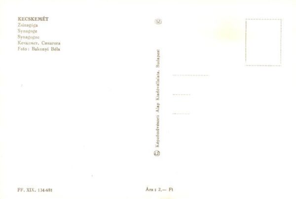 Kecskemet Ketschkemet HU Synagoge – Bild 2