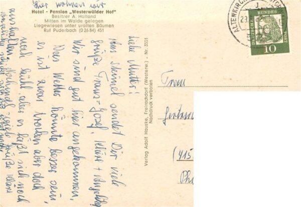 Steimel Altenkirchen Westerwald Hotel Pension Westerwaelder Hof Gastraum Freibad – Bild 2