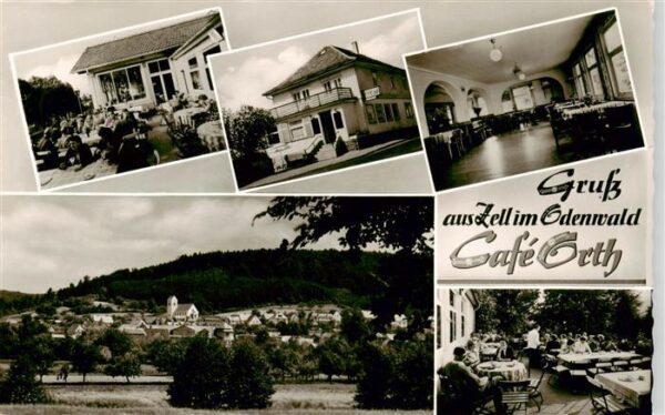 Zell Odenwald Conditorei Cafe Orth Terrasse Gastraum Panorama