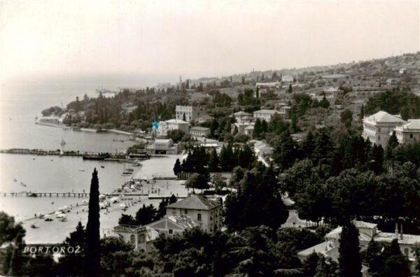 Portoroz Portorose Piran Istrien Slovenia Panorama