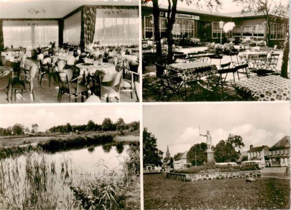 Bad Bramstedt Haus Tanneneck Oskar Kapahnke Gastraum Terrasse Denkmal Partie am