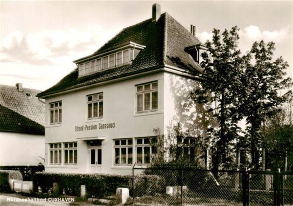 Cuxhaven Nordseebad Strand Pension Sanssouci