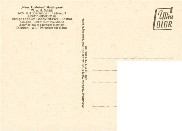 Travemuende Ostseebad Hotel garni Haus Ruhleben – Bild 2