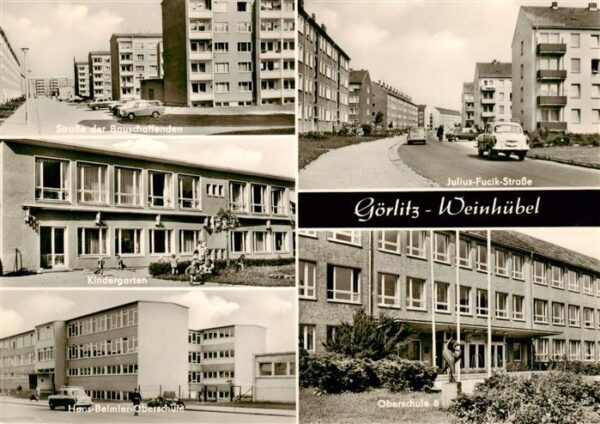 Weinhuebel Goerlitz  Sachsen Strasse der Bauschaffenden Kindergarten Hans-Beimle