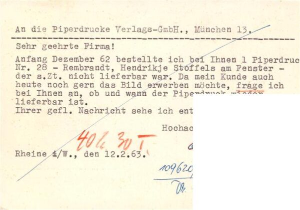 Rheine A Rieke Nachf Papier und Schreibwaren Geschaeft – Bild 2