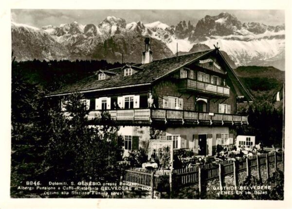 San Genesio Genesien Bozen IT Albergo Pensione e Caffe Ristorante Belvedere Dolo