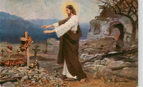 Jesus Christus Christentum R.Steinweber  Grab