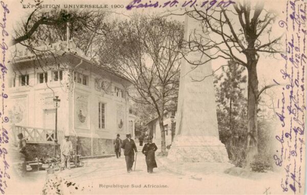 Exposition Universelle Paris 1900 Republique Sud Africane